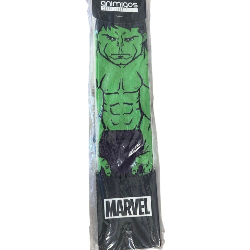 MARVEL HULK Tube Socks NIP Sock Size 10 - 13 Ages 14 & Older